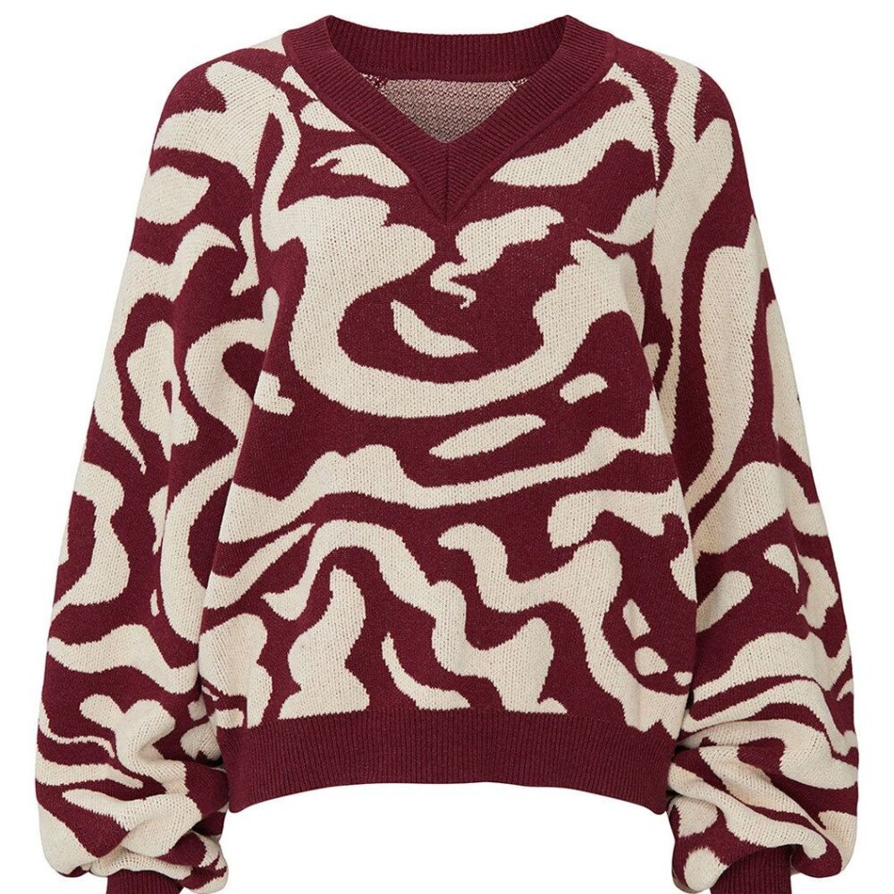 Abstract Devon V-Neck Sweater - image 5